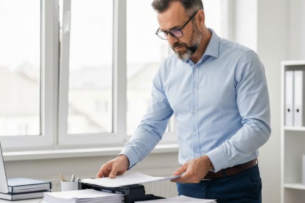 a client sending his estate planning documents in advance