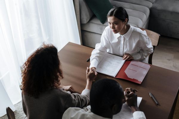 Family law notary signing documents in Miami