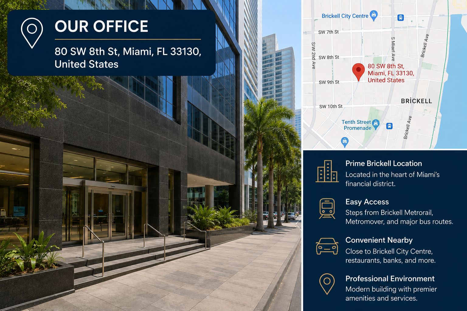 Blue Ink Brickell Office 80 SW 8th St, Miami, FL 33130, United States