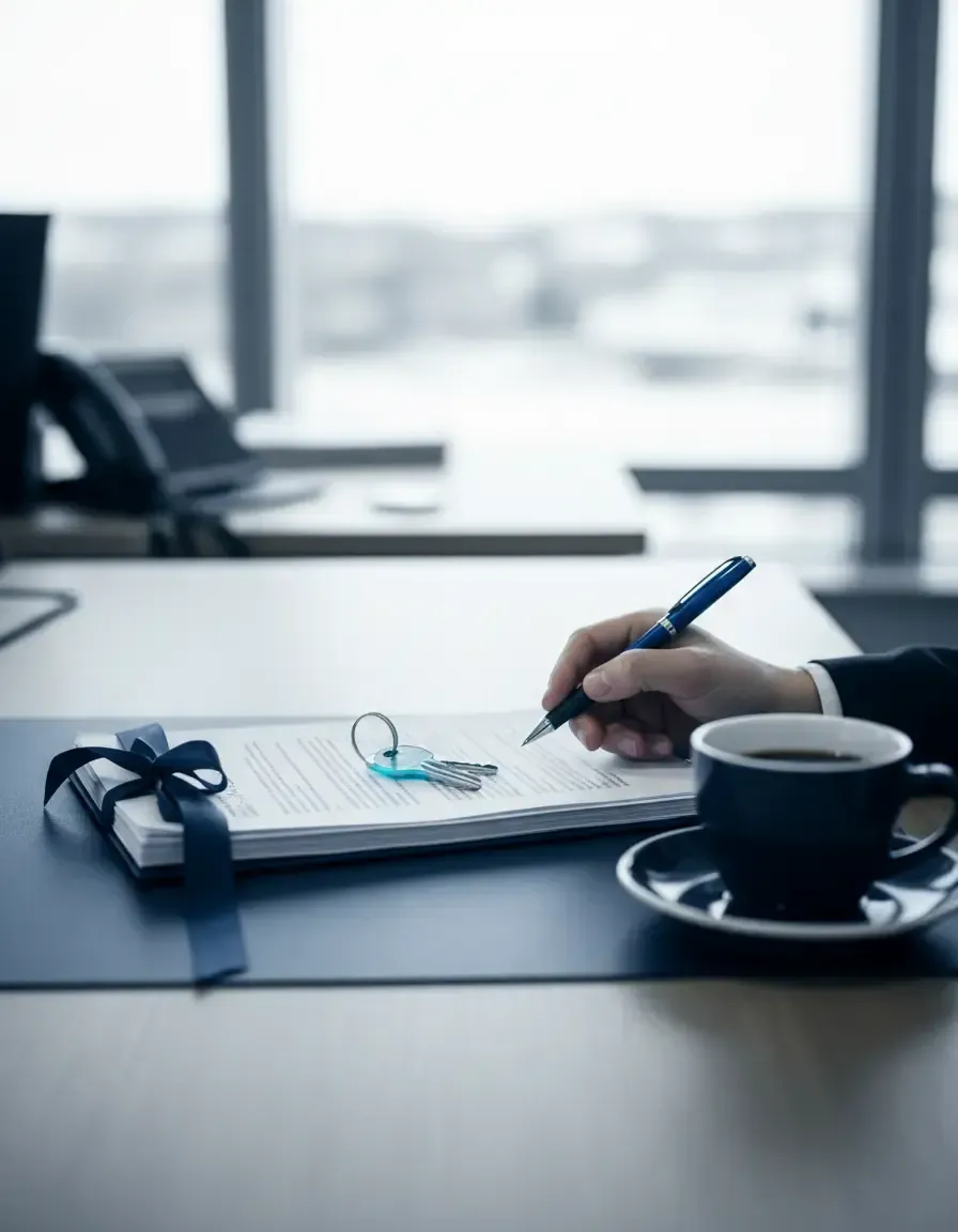 Signing real estate closing documents with a mobile notary