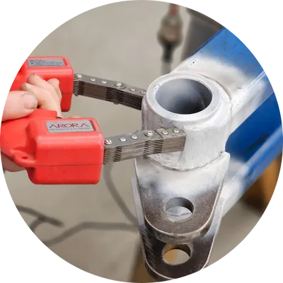 Non Destructive Testing (NDT) of rod support welds