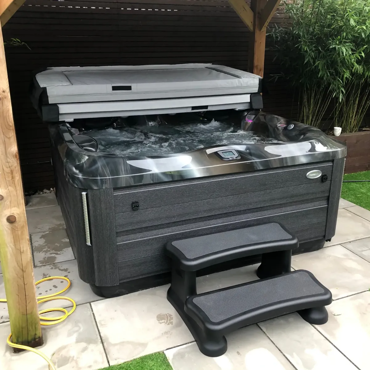Jacuzzi Hot Tub Install in garden