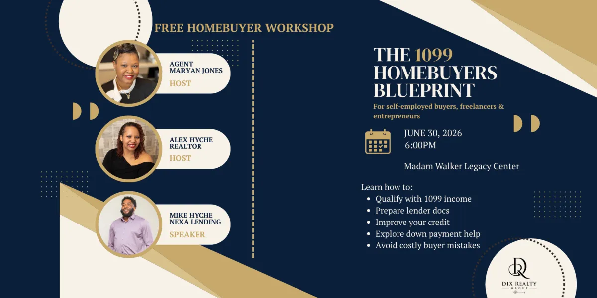 The 1099 Homebuyers Blueprint free workshop for self-employed buyers, freelancers, and entrepreneurs