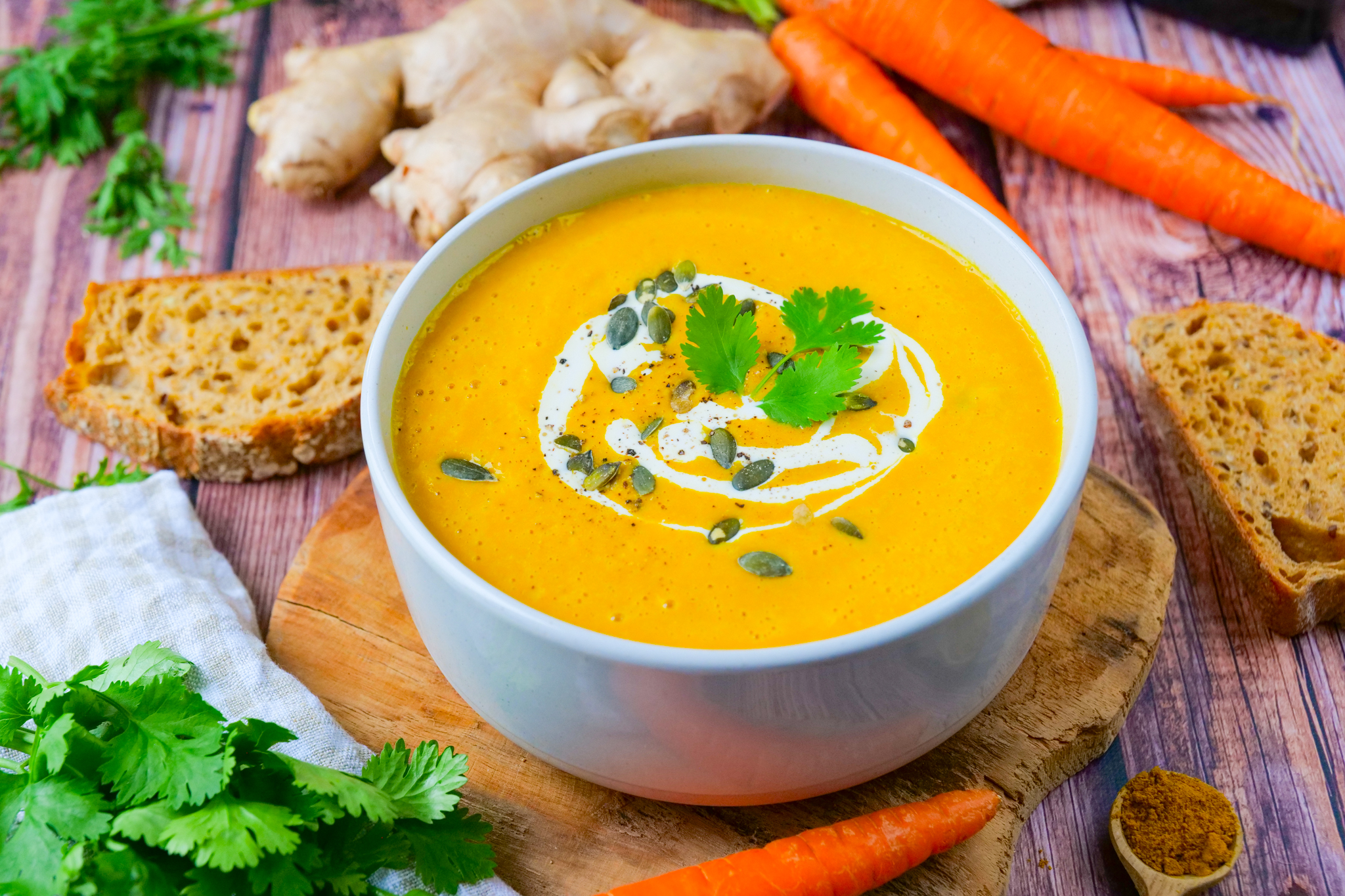 Soupe de Carottes au Gingembre