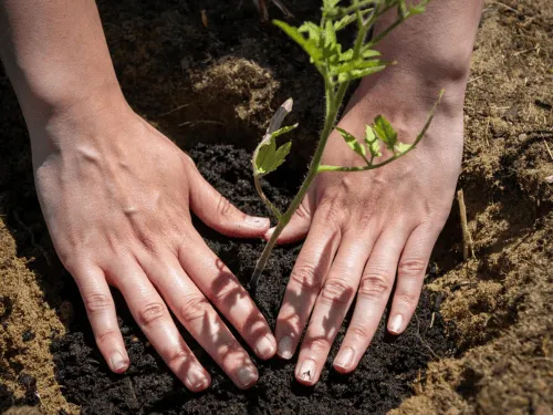 Example of plant install in GA done by Catalan Landscaping for specific service page