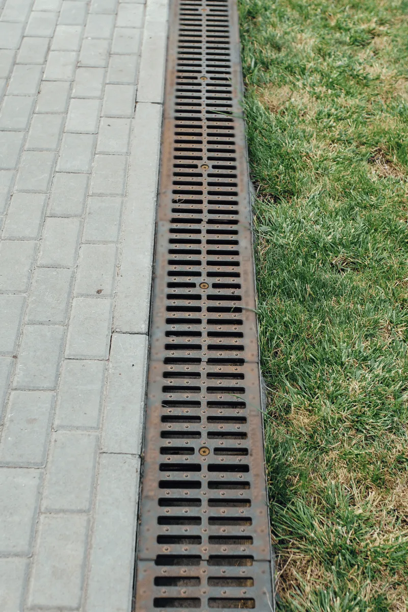 Example of drainage system in GA done by Catalan Landscaping for specific service page