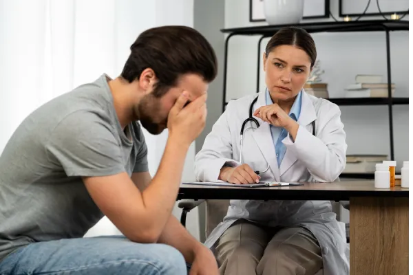Infrared sauna interior with warm red lighting, wooden benches, and a relaxing atmosphere, promoting wellness and detoxification at Zel Vitality.