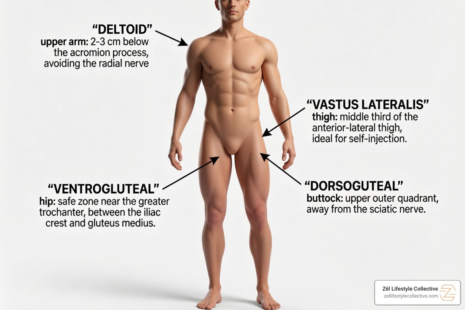 intramuscular injections sites