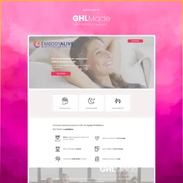 GHLMade Website Project - Embody Alive