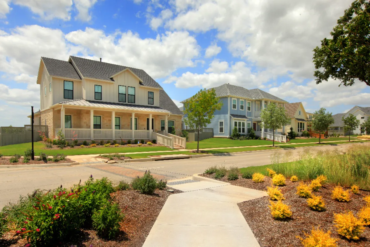 Newer homes in a Northlake, Texas master-planned community