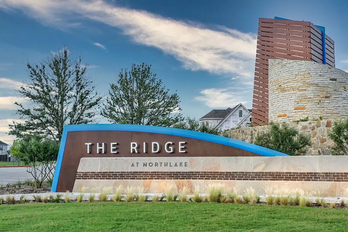 The Ridge new-home community in Northlake Texas