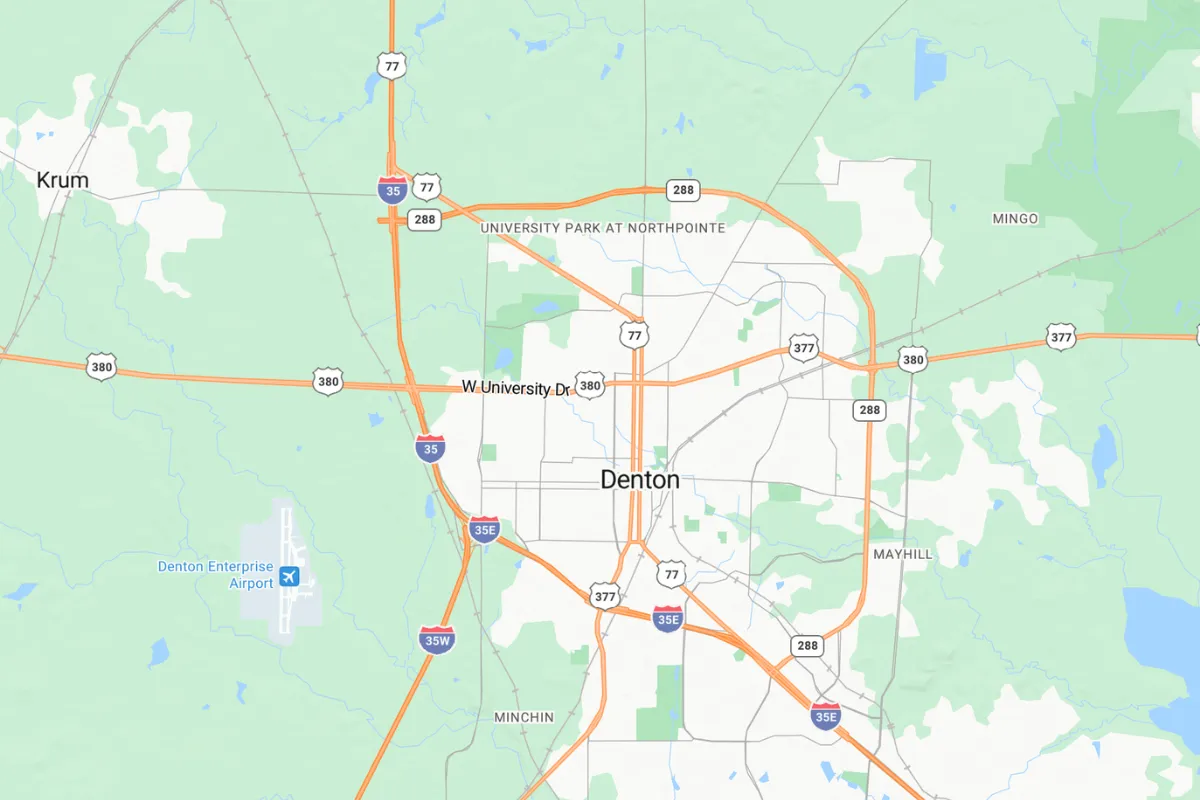 Southridge established neighborhood in Denton Texas