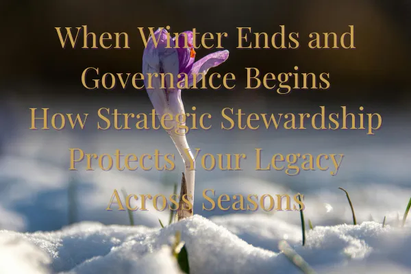 When Winter Ends and Governance Begins