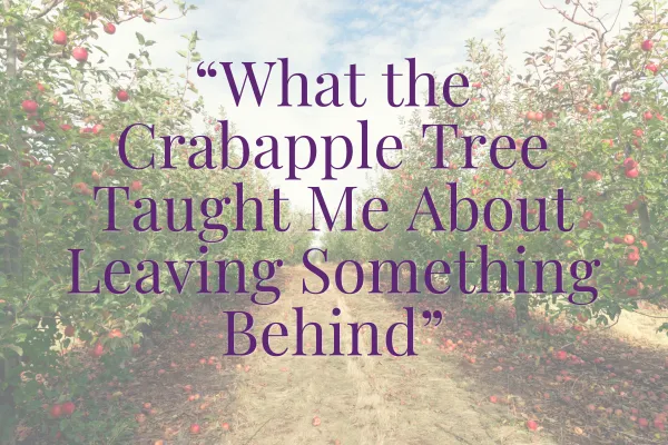 What the Crabapple Tree Taught Me About Leaving Something Behind