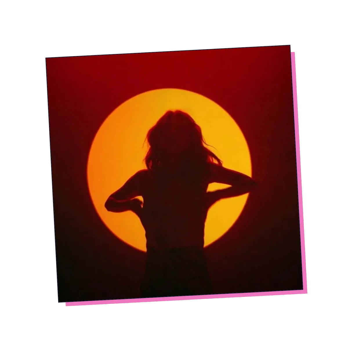 Megan Millington | Shadow girl in moonlight sunset