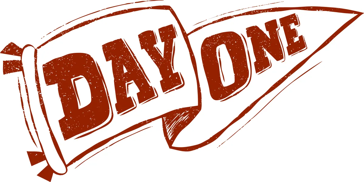 Day One 2025 pennant illustration