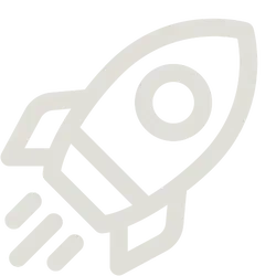 rocket icon illustrates growth-minded leadership