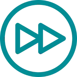 next steps fast forward icon