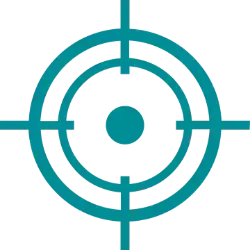 target icon representing lead matching by hyper specific targeting 