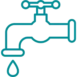 plumber icon in teal