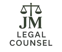Logo 1: Stylized scales of justice in navy and gold, modern serif typography, shield motif