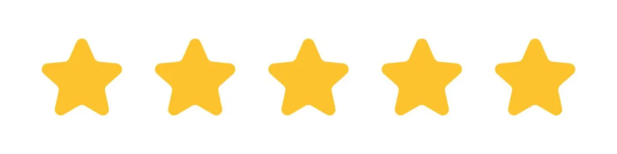 5 star reviews