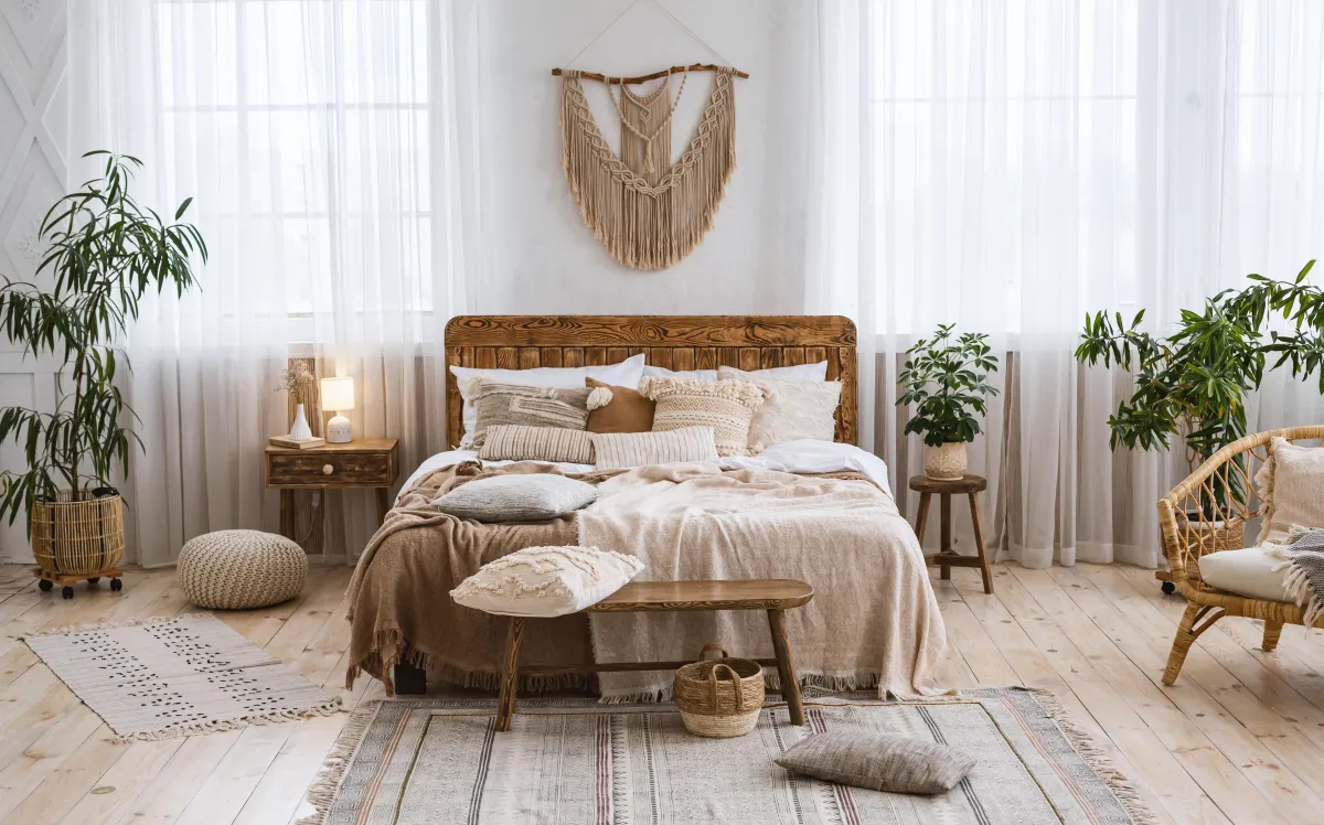 beautiful bohemian themed beroom