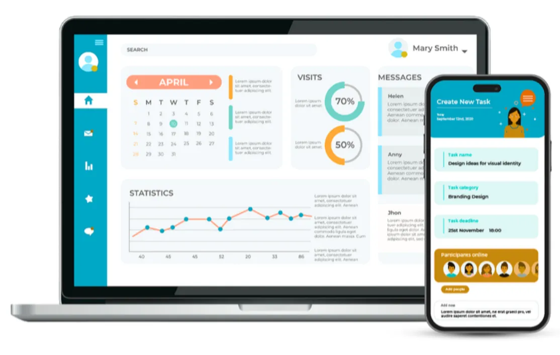 Mohtee Digital dashboard preview for small businesses