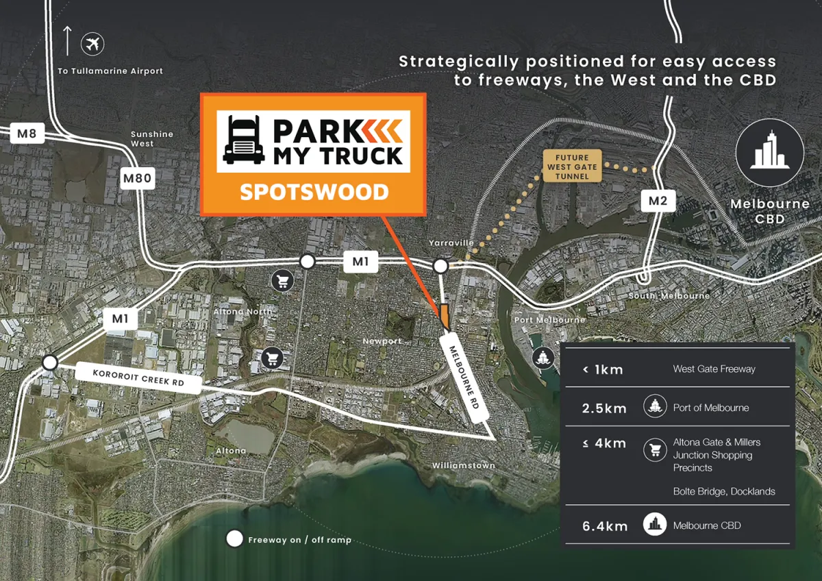 Strategic Location - Melbourne - Park My Truck