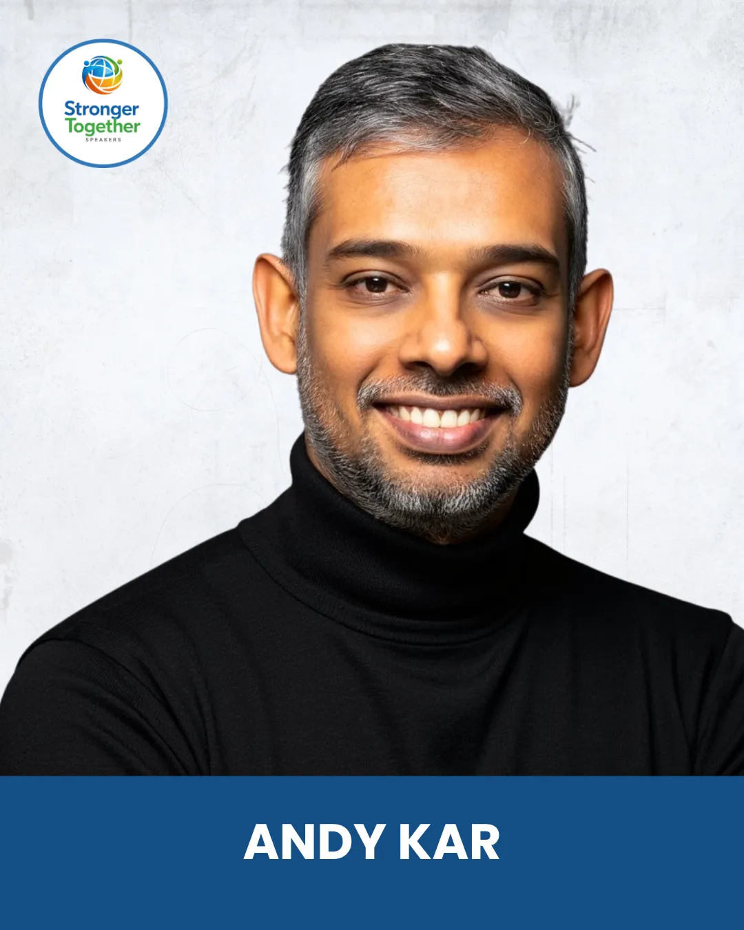 Headshot of Andy Kar, entrepreneur, award-winning speaker, and communication coach.