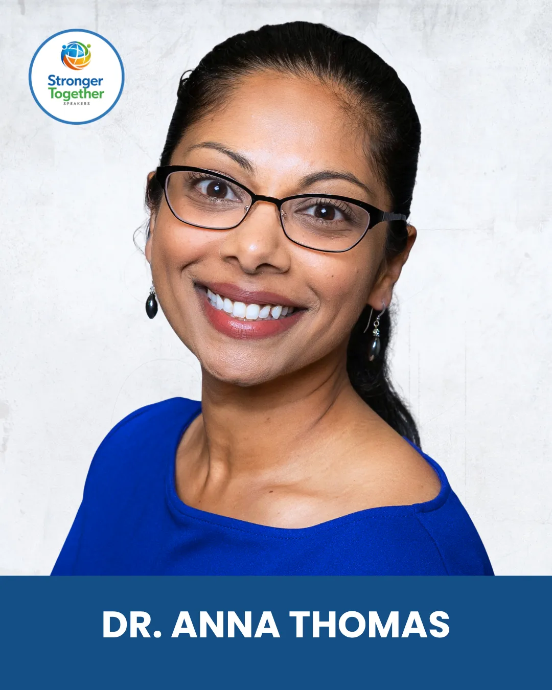 Headshot of Dr. Anna Thomas, physician, TEDx speaker, author, and speaker coach.