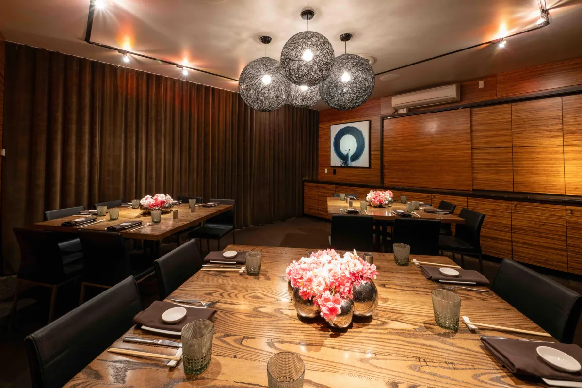 Private Dining Room for Sushi, Asian Fusion, Cocktails, Sake and Wine