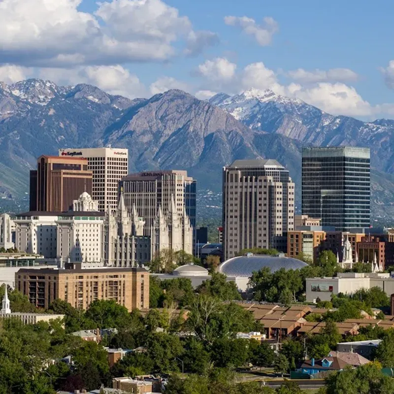aerial image of South Jordan Utah
