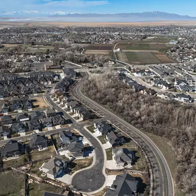 aerial image of Kaysville Utah