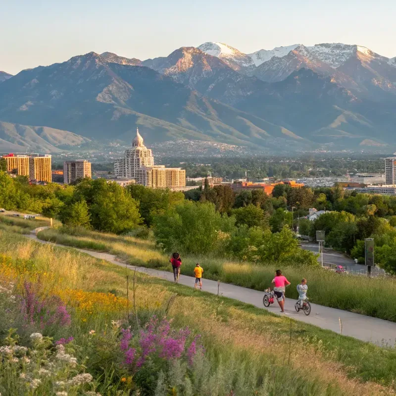 aerial image of Sandy Utah