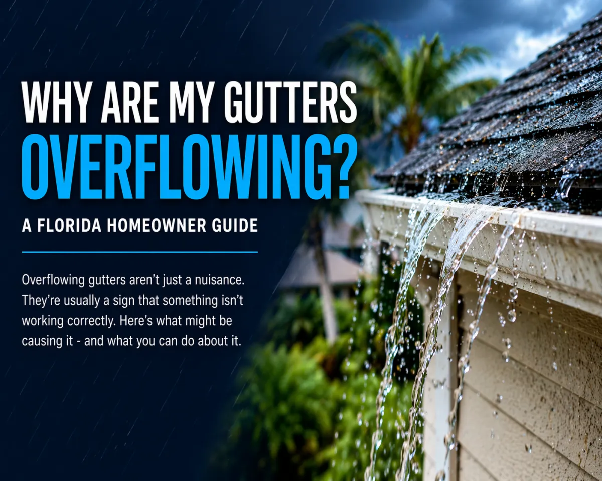 Why Are My Gutters Overflowing? 5 Florida Causes & How to Fix Them