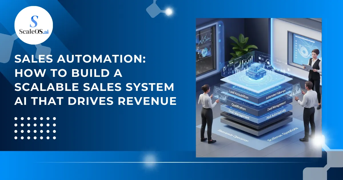 A banner explaining why AI sales intelligence is the future of selling with a sales team analyzing data on a boardroom monitor.