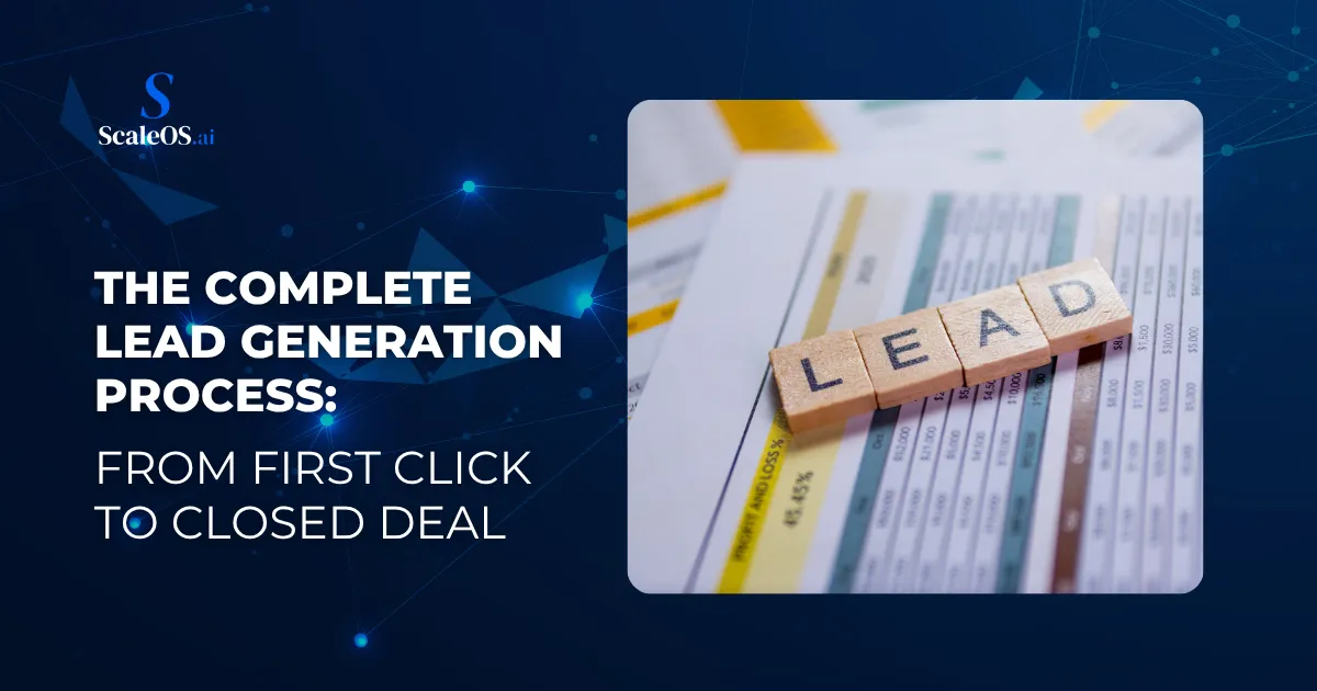 Complete lead generation process from first click to closed deal 