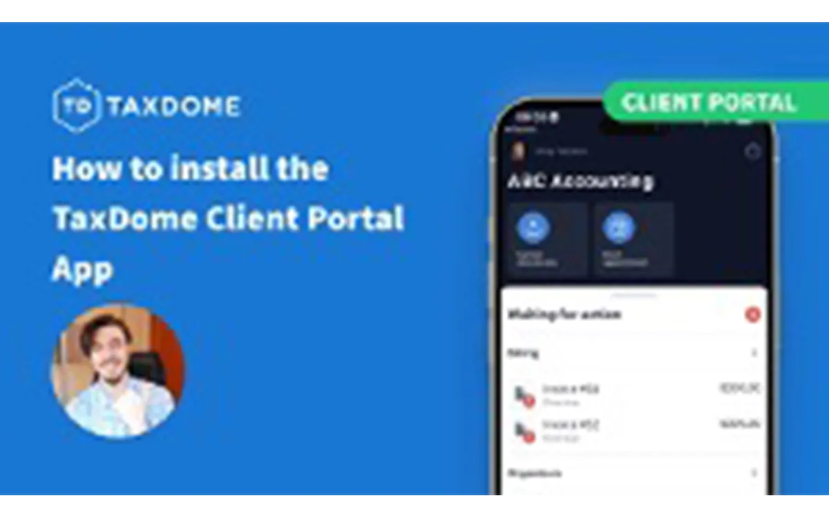 How to Install the Tax Dome Client Portal App