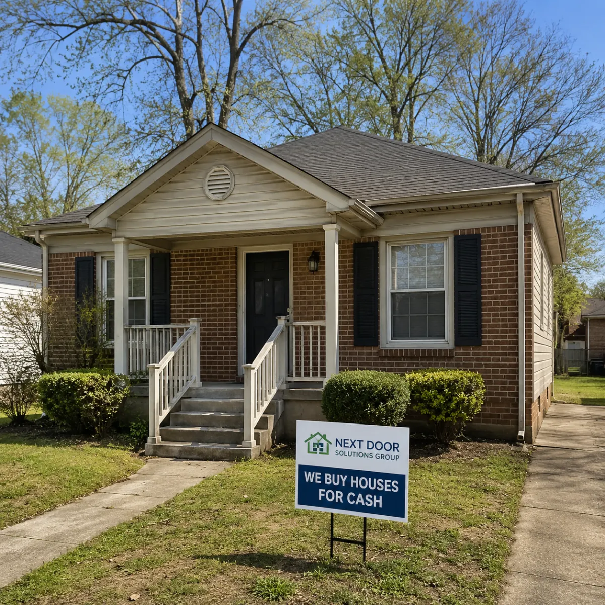 Professional clean home exterior showing next door solutions