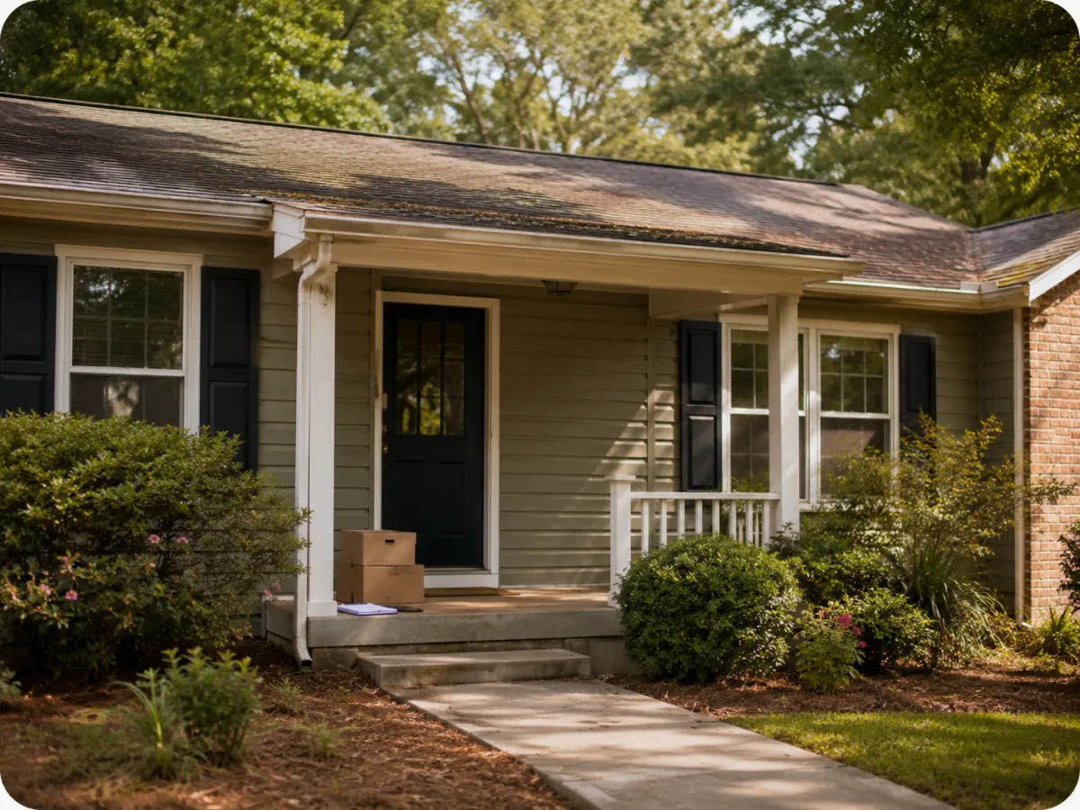 Architectural representation of a residential property