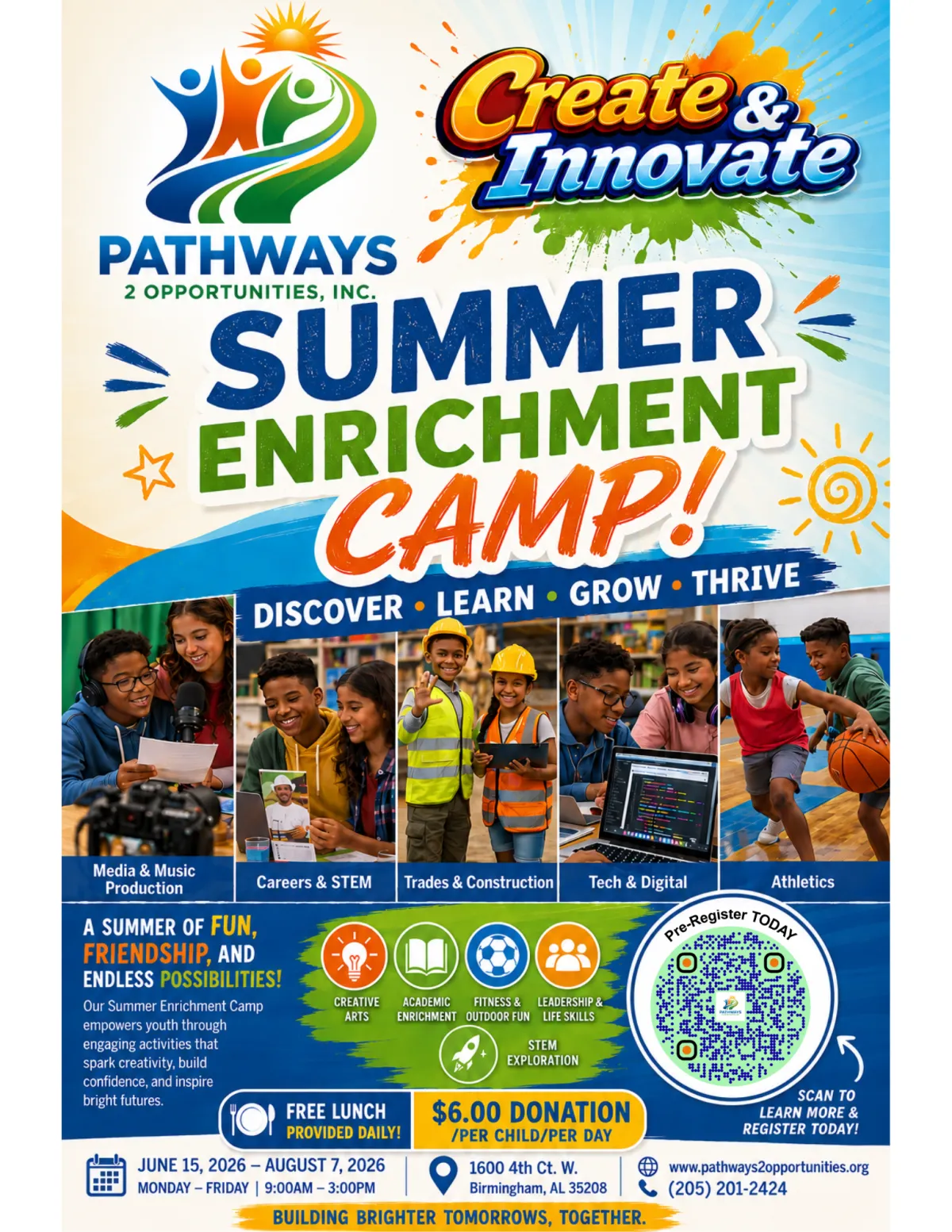 Summer Enrichment Camp Flyer