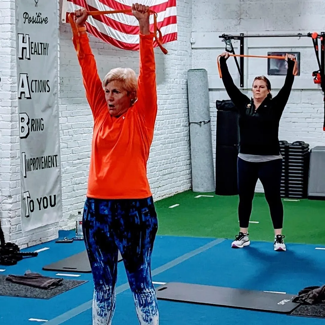 Small group personal training session focused on movement and mobility in Havertown PA