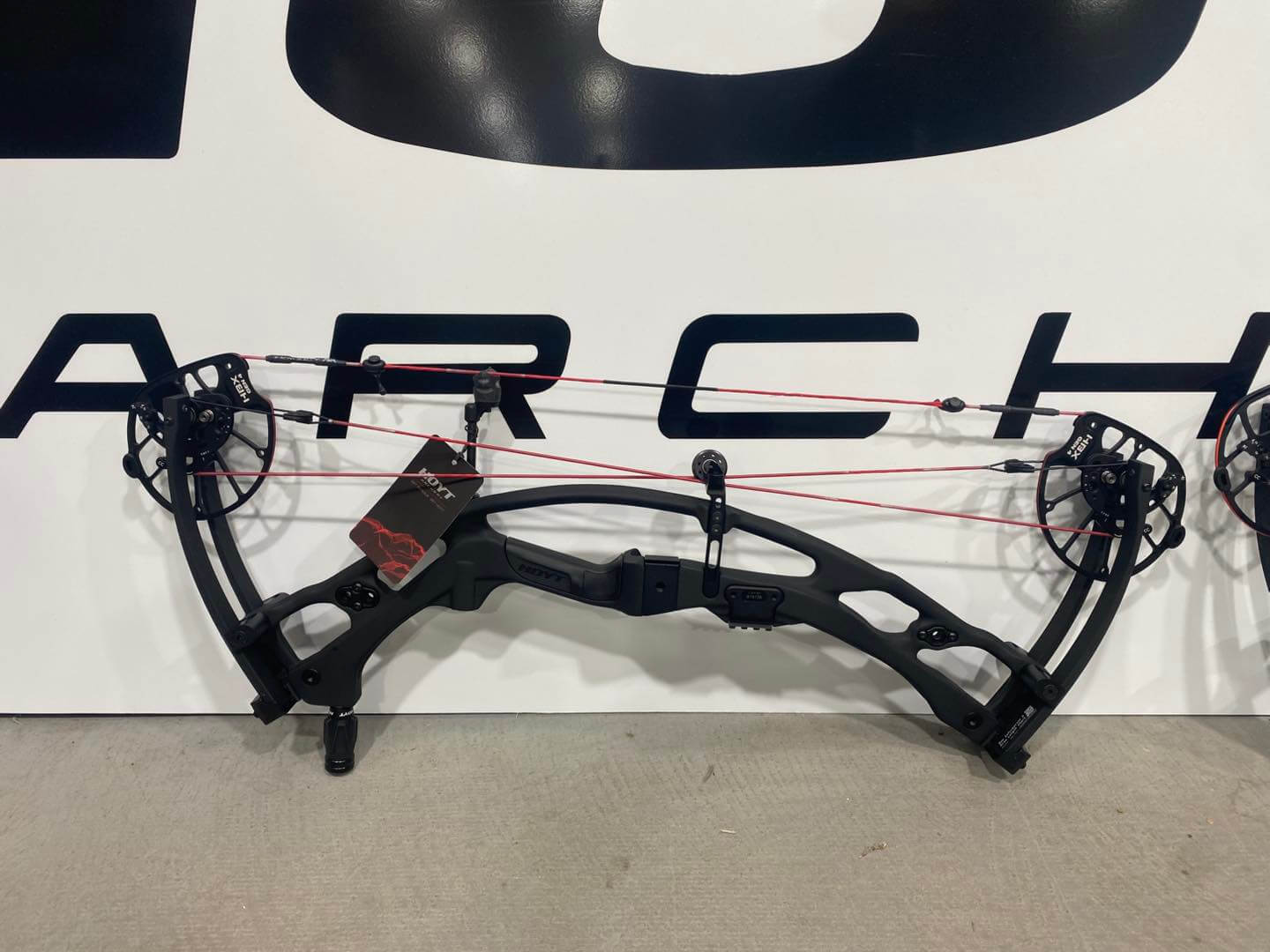 Hoyt bow on the floor
