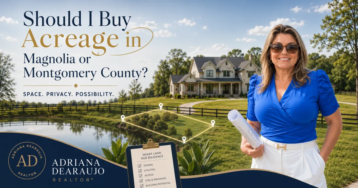 Should I Buy Acreage in Magnolia or Montgomery County?