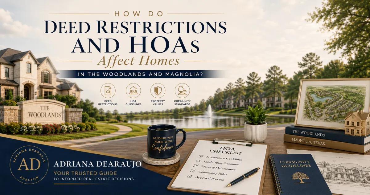 How Do Deed Restrictions and HOAs Affect Homes in The Woodlands and Magnolia?