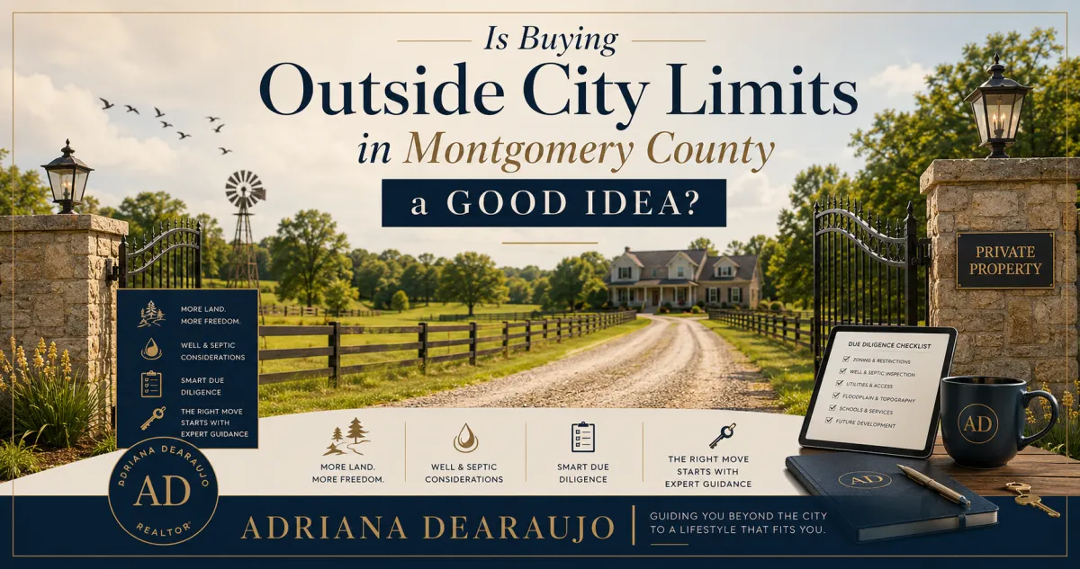Is Buying Outside City Limits in Montgomery County a Good Idea?