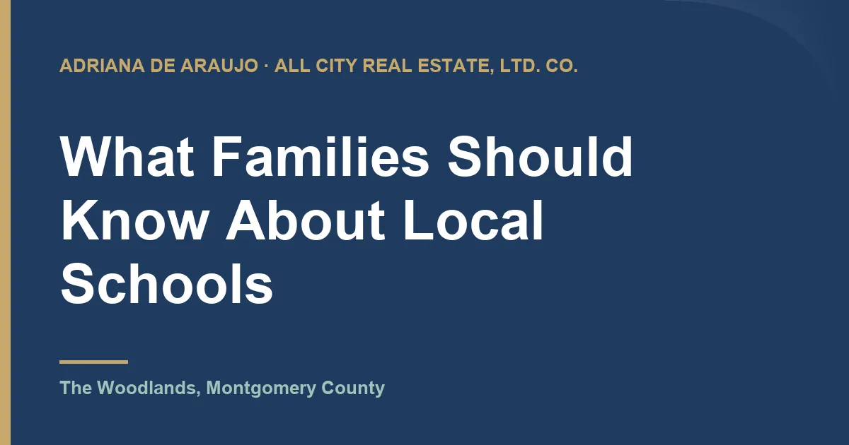 What Families Should Know About Local Schools