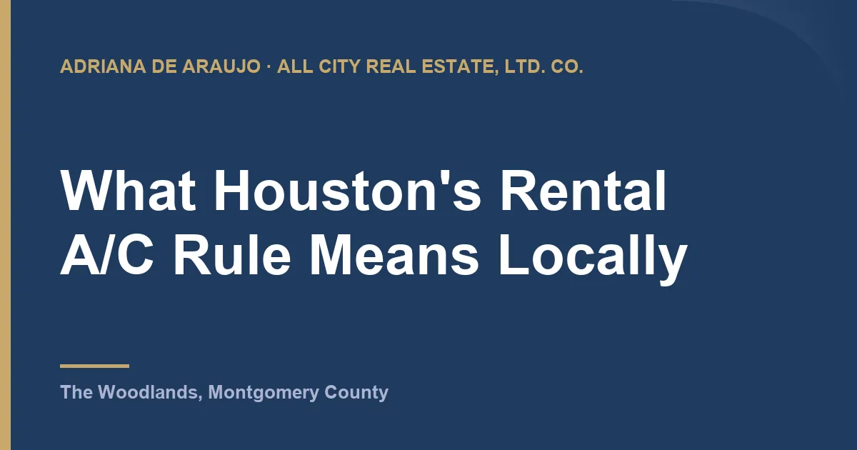 What Houston's Rental A/C Rule Means Locally