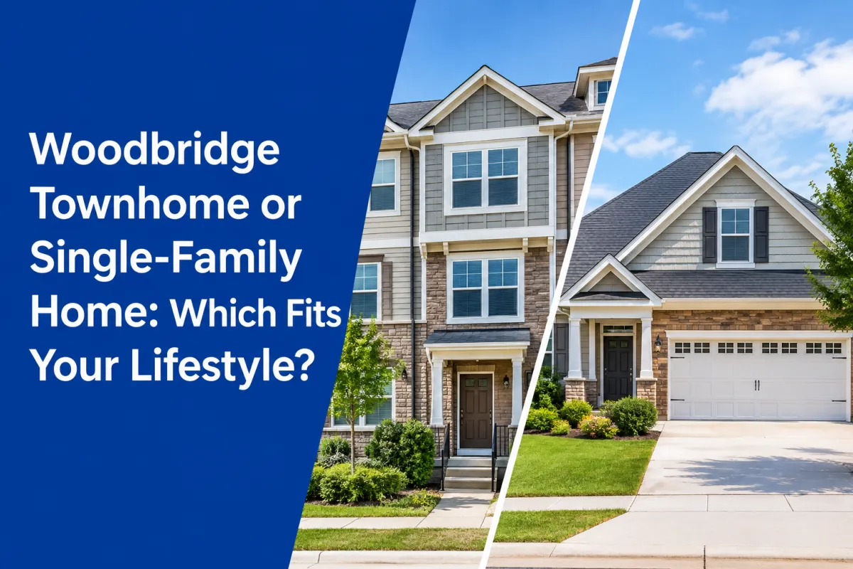 Woodbridge VA townhome and single-family home lifestyle comparison
